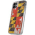 Maryland Flag Dark Wood iPhone 11 Clear Case