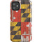 Maryland Flag Dark Wood iPhone 11 Impact Case