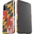 Maryland Flag Dark Wood iPhone 11 Pro Lite Case