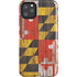 Maryland Flag Dark Wood iPhone 11 Pro Max Impact Case