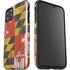 Maryland Flag Dark Wood iPhone 11 Pro Max Impact Case