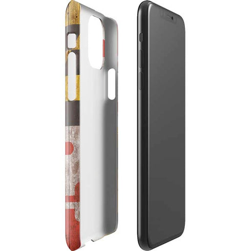 Maryland Flag Dark Wood iPhone 11 Pro Max Lite Case