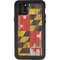Maryland Flag Dark Wood iPhone 11 Pro Max Waterproof Case