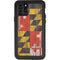 Maryland Flag Dark Wood iPhone 11 Pro Waterproof Case