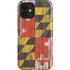 Maryland Flag Dark Wood iPhone 12 Impact Case