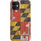 Maryland Flag Dark Wood iPhone 12 Mini Lite Case
