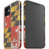 Maryland Flag Dark Wood iPhone 12 Mini Lite Case