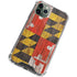 Maryland Flag Dark Wood iPhone 12 Pro Max Clear Case