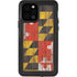 Maryland Flag Dark Wood iPhone 12 Pro Waterproof Case