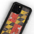 Maryland Flag Dark Wood iPhone 12 Pro Waterproof Case