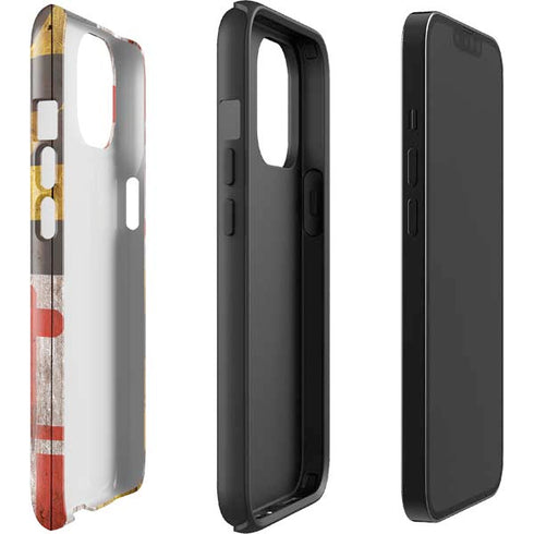 Maryland Flag Dark Wood iPhone 13 Impact Case