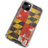 Maryland Flag Dark Wood iPhone 14 Clear Case