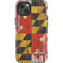 Maryland Flag Dark Wood iPhone 15 Impact Case