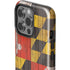 Maryland Flag Dark Wood iPhone 14 Pro Impact Case