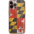Maryland Flag Dark Wood iPhone 14 Pro Max Skin