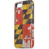 Maryland Flag Dark Wood iPhone 8 Pro Case