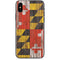Maryland Flag Dark Wood iPhone XS Max Skin