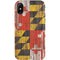 Maryland Flag Dark Wood iPhone XS Pro Case