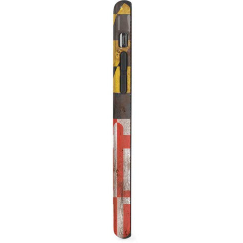 Maryland Flag Dark Wood iPhone XS Pro Case