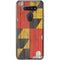 Maryland Flag Dark Wood LG K51/Q51 Clear Case