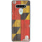 Maryland Flag Dark Wood LG Stylo 6 Clear Case