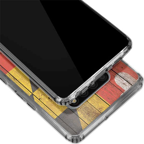 Maryland Flag Dark Wood LG Stylo 6 Clear Case