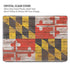 Maryland Flag Dark Wood MacBook Air 15in (2023-2025) Case plus Skin