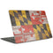 Maryland Flag Dark Wood Apple MacBook Pro 15-inch Skin