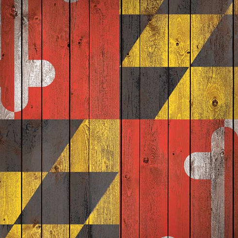 Maryland Flag Dark Wood Moto G6 Skin