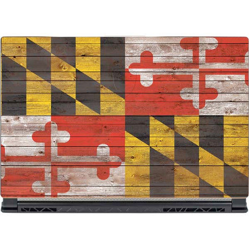 Maryland Flag Dark Wood MSI GS65 Stealth Laptop Skin