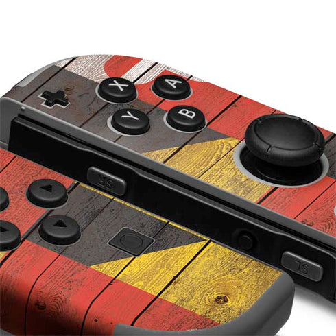 Maryland Flag Dark Wood Nintendo Joy-Con (L/R) Controller Skin