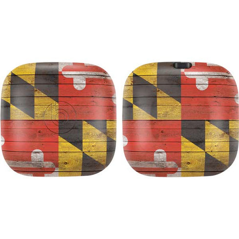 Maryland Flag Dark Wood PowerBeats Pro Skin