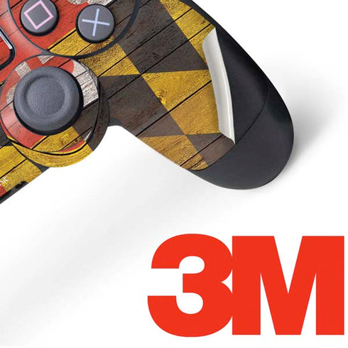 Maryland Flag Dark Wood PS4 Controller Skin