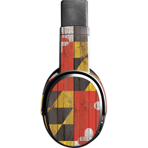 Maryland Flag Dark Wood Skullcandy Crusher Wireless Skin