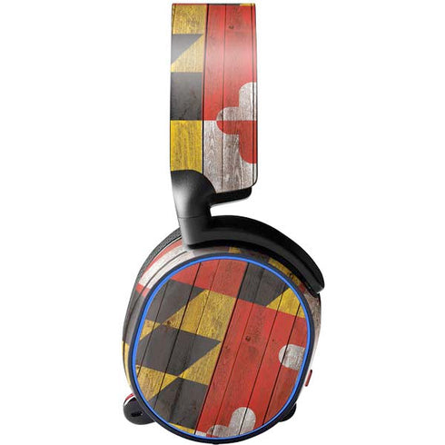 Maryland Flag Dark Wood SteelSeries Arctis 5 Skin