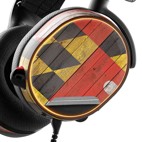 Maryland Flag Dark Wood SteelSeries Arctis 5 Skin