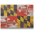Maryland Flag Dark Wood Surface Book 2 15in Skin