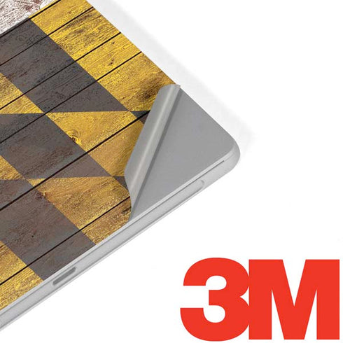Maryland Flag Dark Wood Surface Go Skin