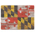 Maryland Flag Dark Wood Surface Laptop 2 Skin
