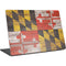 Maryland Flag Dark Wood Surface Laptop 4 15in Skin