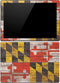Maryland Flag Dark Wood Surface Pro 4 Skin