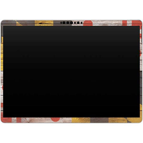 Maryland Flag Dark Wood Surface Pro 9 Skin