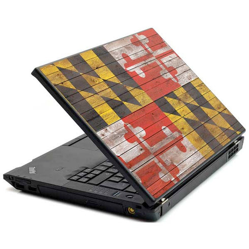 Maryland Flag Dark Wood T440s Skin