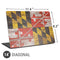 Maryland Flag Dark Wood Universal Laptop 14in (11.4 x 8.2in) Skin