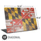 Maryland Flag Dark Wood Universal Laptop 18in (14.6 x 10.6in) Skin