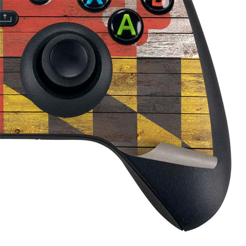 Maryland Flag Dark Wood Xbox Series X Bundle Skin