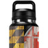 Maryland Flag Dark Wood YETI Rambler 36oz Bottle Skin