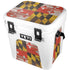 Maryland Flag Dark Wood YETI Roadie 24 Hard Cooler Skin
