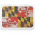 Maryland Flag Dark Wood YETI Tundra 35 Hard Cooler Skin