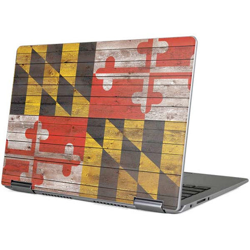 Maryland Flag Dark Wood Yoga 710 14in Skin
